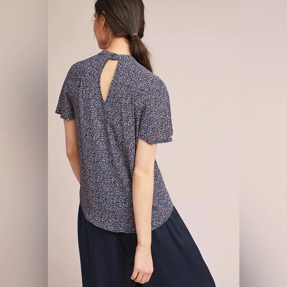 MAEVE by ANTHROPOLOGIE Printed Cutout Blouse - Picture 2 of 10